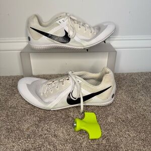 Nike‎ Zoom Rival Sprint Track & Field Spikes Shoes White Men's Size 7